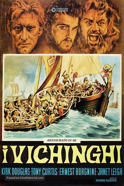 The Vikings - Italian DVD movie cover