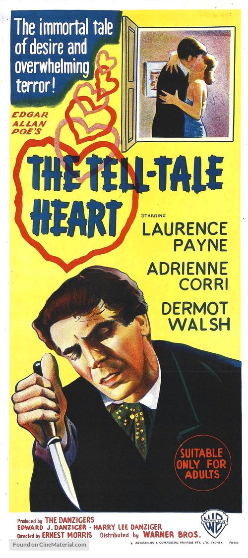 The Tell-Tale Heart - Australian Theatrical movie poster