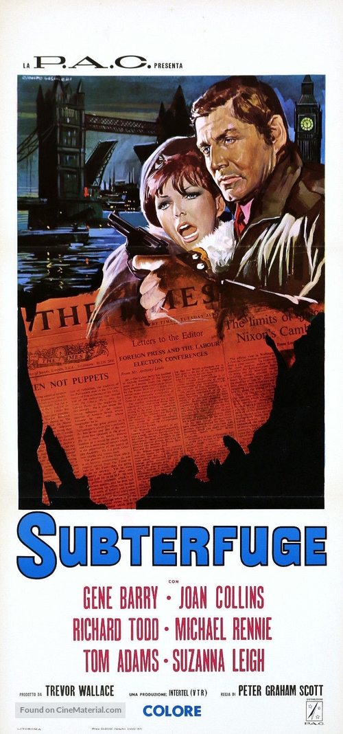 Subterfuge - Italian Movie Poster