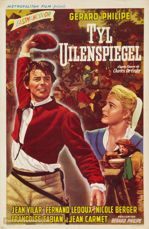 Aventures de Till L&#039;Espi&egrave;gle, Les - Belgian Movie Poster