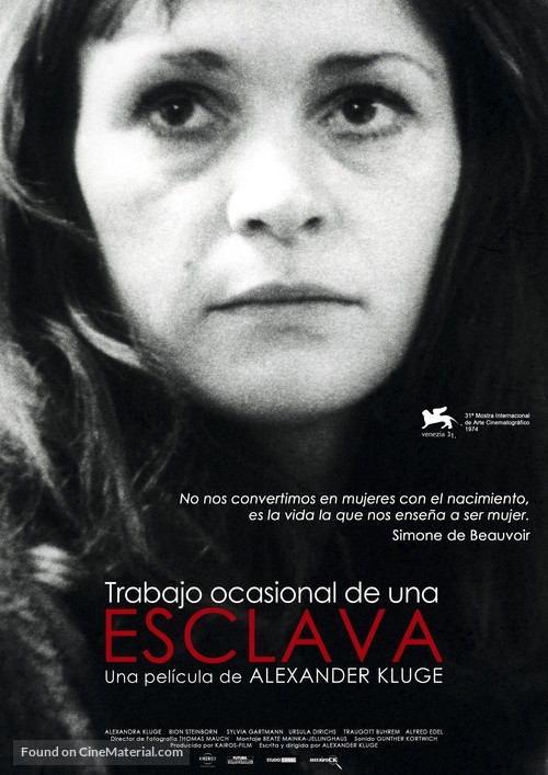 Gelegenheitsarbeit einer Sklavin - Spanish Movie Poster