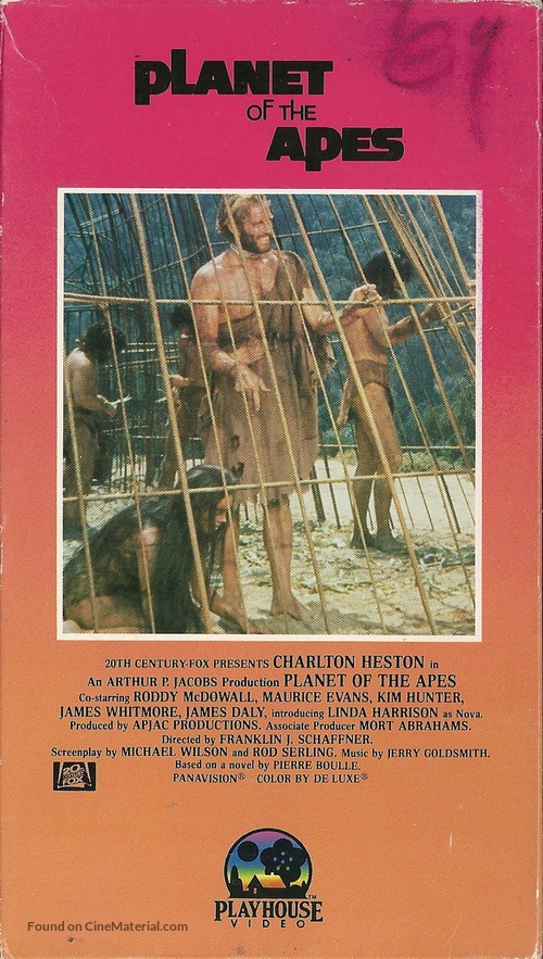Planet of the Apes - VHS movie cover