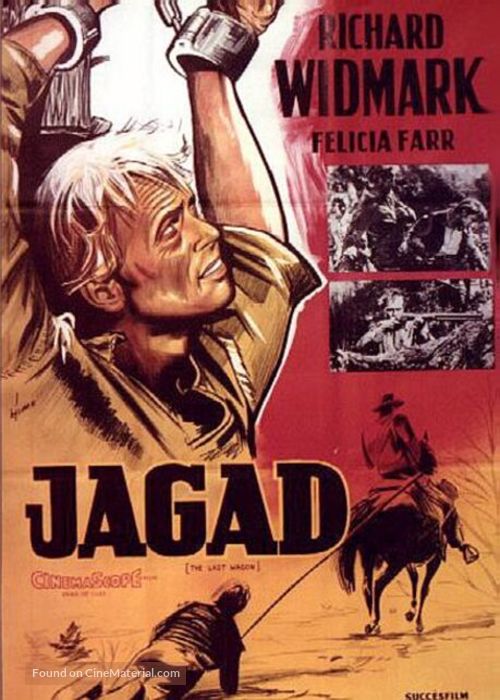 The Last Wagon - Swedish Movie Poster