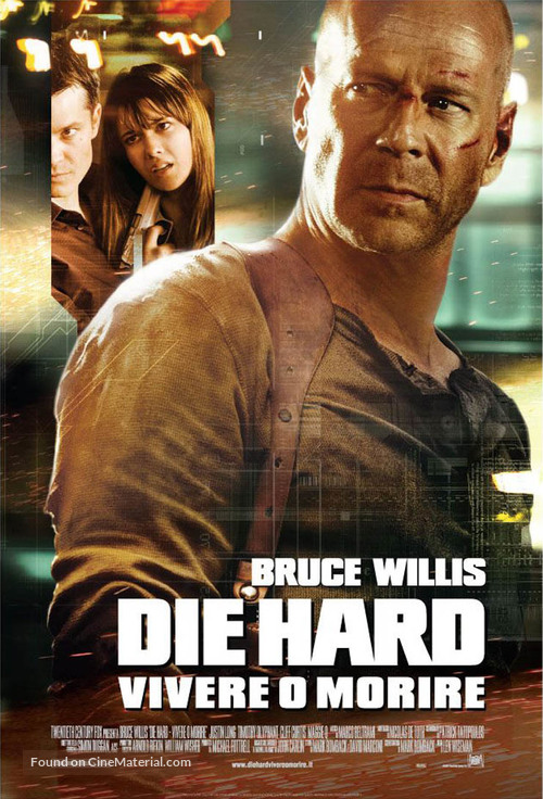 Live Free or Die Hard - Italian Movie Poster