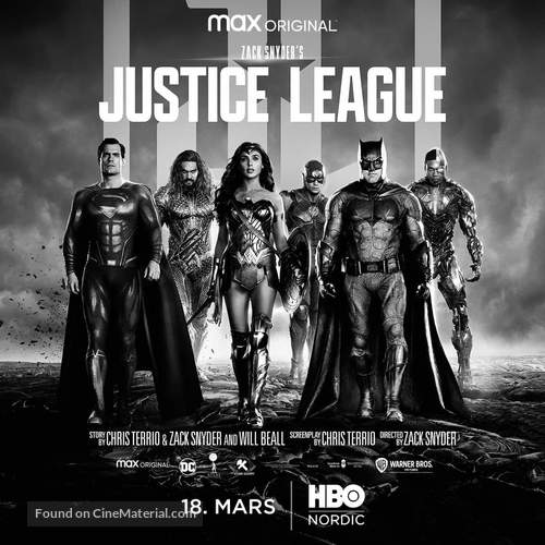 Zack Snyder&#039;s Justice League - Norwegian Movie Poster