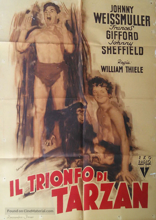 Tarzan Triumphs - Italian Movie Poster