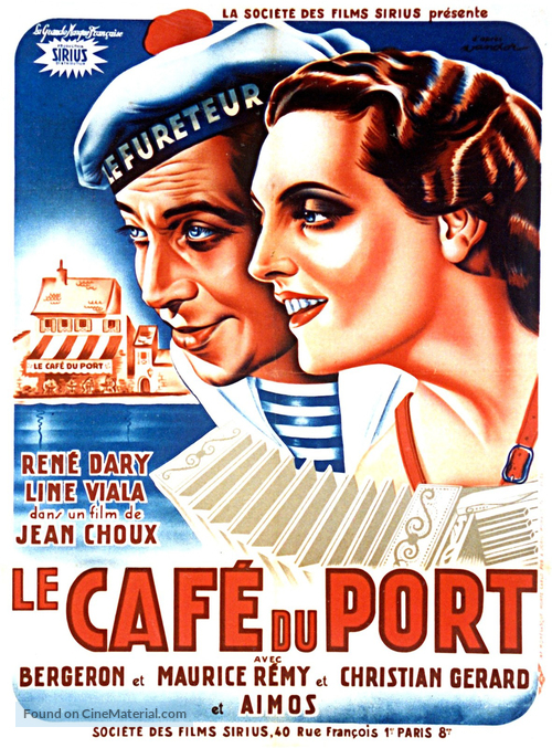 Le caf&eacute; du port - French Movie Poster