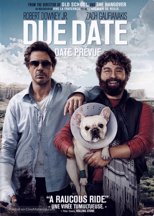 Due Date - Canadian DVD movie cover