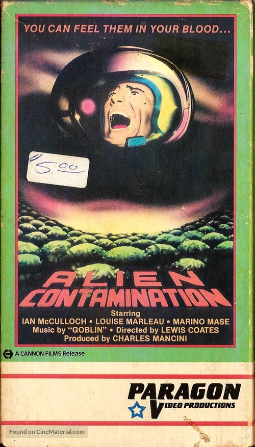 Contamination - VHS movie cover