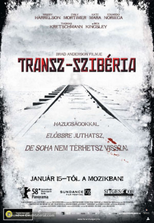 Transsiberian - Hungarian Movie Poster
