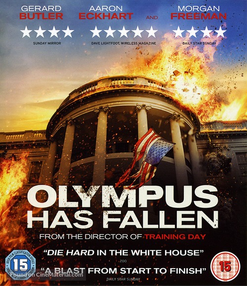 Olympus Has Fallen - British Blu-Ray movie cover