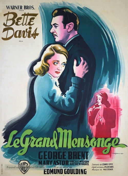 The Great Lie (1941) French movie poster