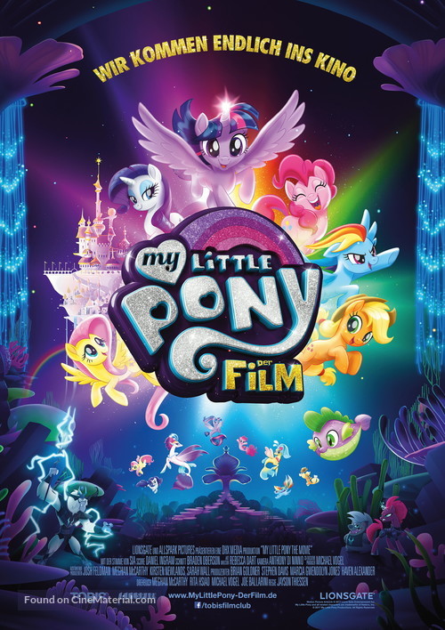 My Little Pony : The Movie - German Movie Poster