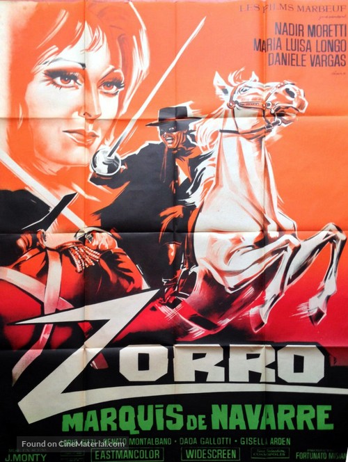 Zorro marchese di Navarra - French Movie Poster