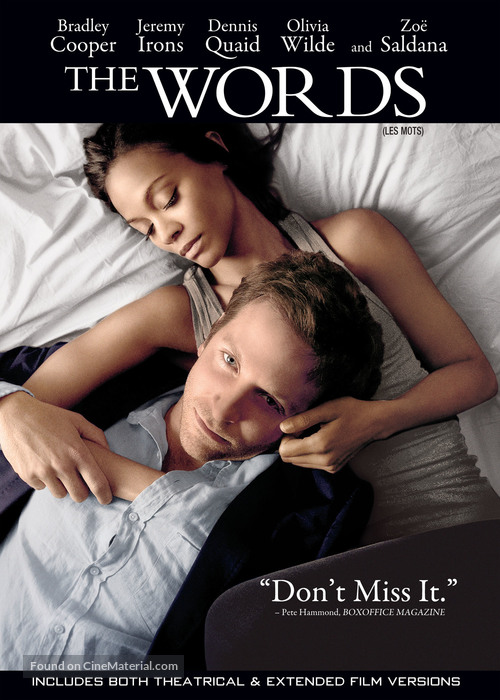The Words - Canadian DVD movie cover
