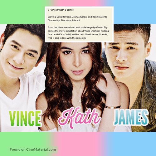 Vince &amp; Kath &amp; James - Philippine Movie Poster