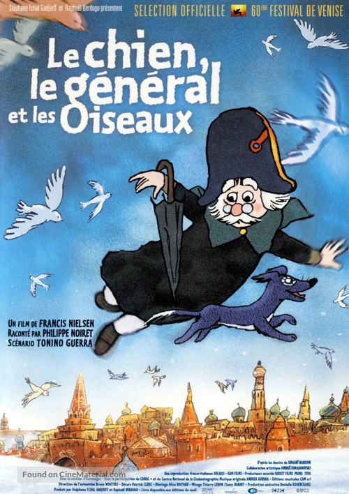 Le chien, le g&eacute;n&eacute;ral et les oiseaux - French Movie Poster