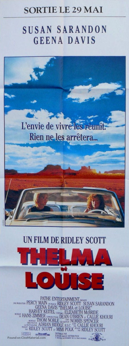 Thelma And Louise - French Advance movie poster