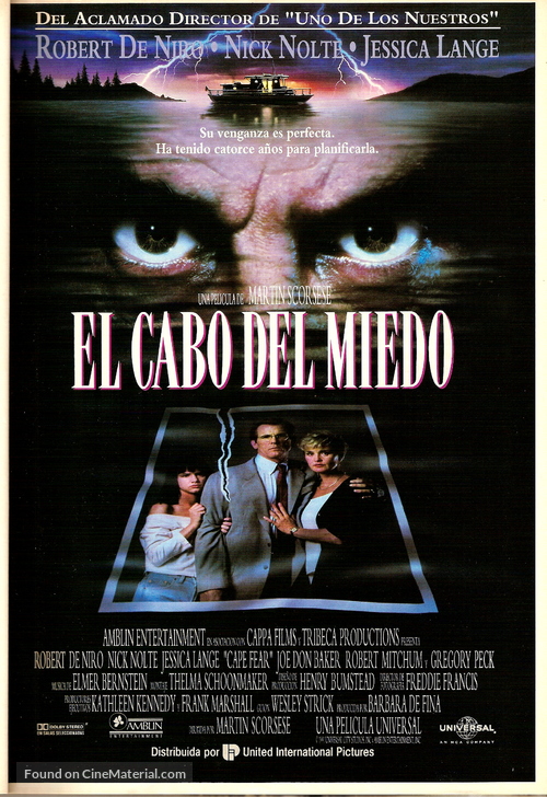Cape Fear - Spanish Movie Poster