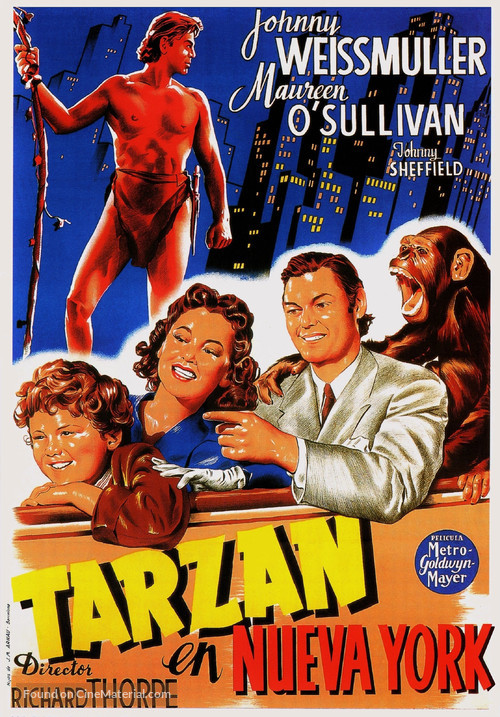 Tarzan&#039;s New York Adventure - Spanish Movie Poster