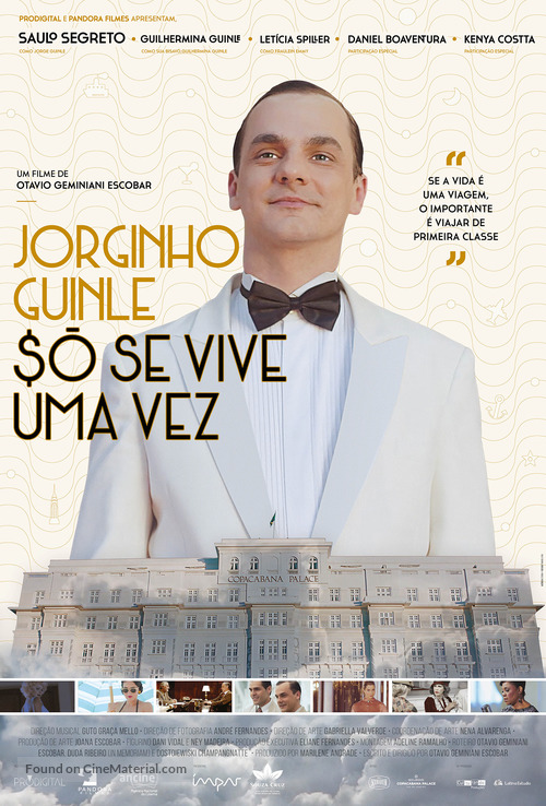 Jorginho Guinle: $&oacute; se Vive uma Vez - Brazilian Movie Poster