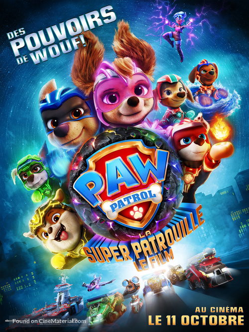 PAW Patrol: The Mighty Movie - French Movie Poster