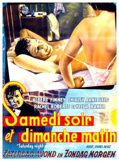 Saturday Night and Sunday Morning - Belgian Movie Poster