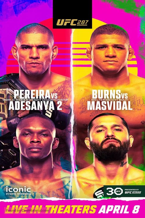 UFC 287: Pereira vs. Adesanya 2 - Movie Poster