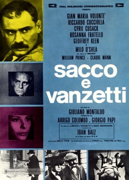 Sacco e Vanzetti - Italian Movie Poster