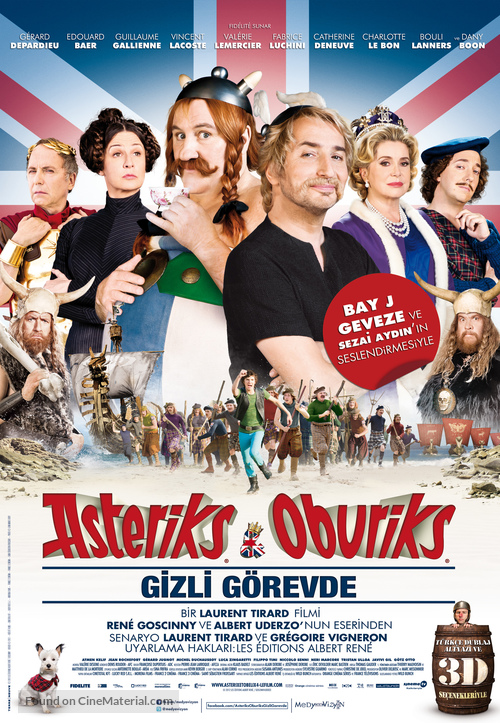 Ast&eacute;rix et Ob&eacute;lix: Au Service de Sa Majest&eacute; - Turkish Movie Poster