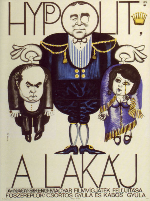 Hyppolit a lak&aacute;j - Hungarian Movie Poster