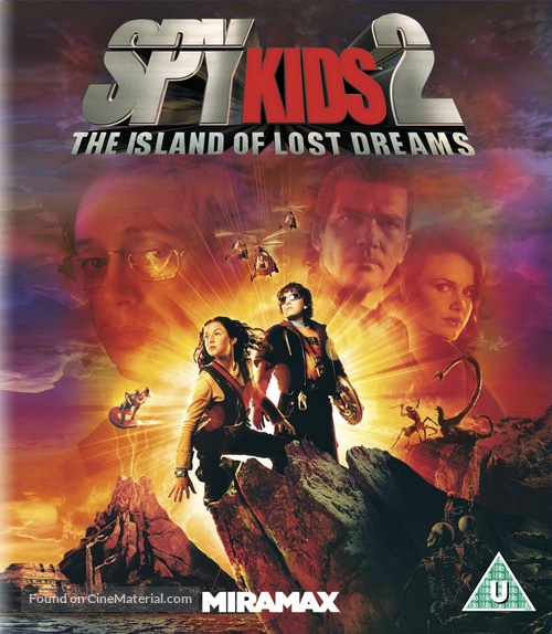 Spy Kids 2: Island of Lost Dreams - British Blu-Ray movie cover