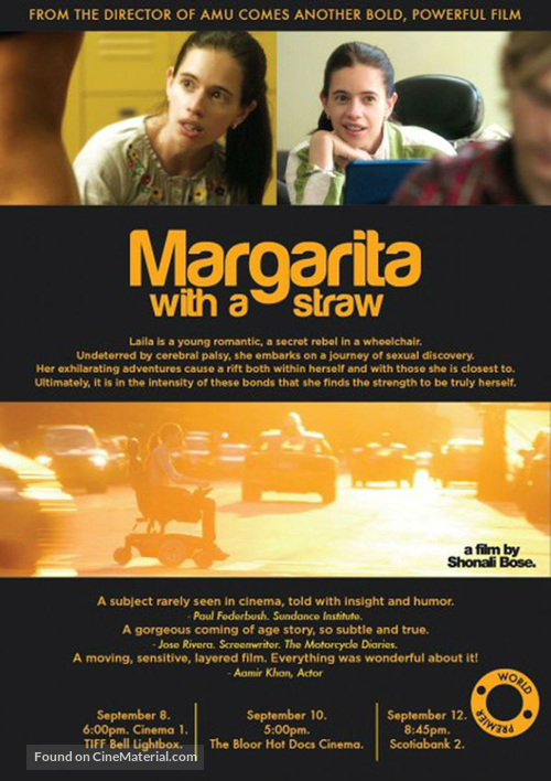 Margarita, with a Straw - British Movie Poster