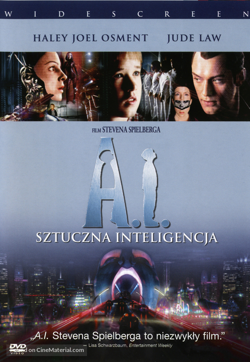 Artificial Intelligence: AI - Polish DVD movie cover