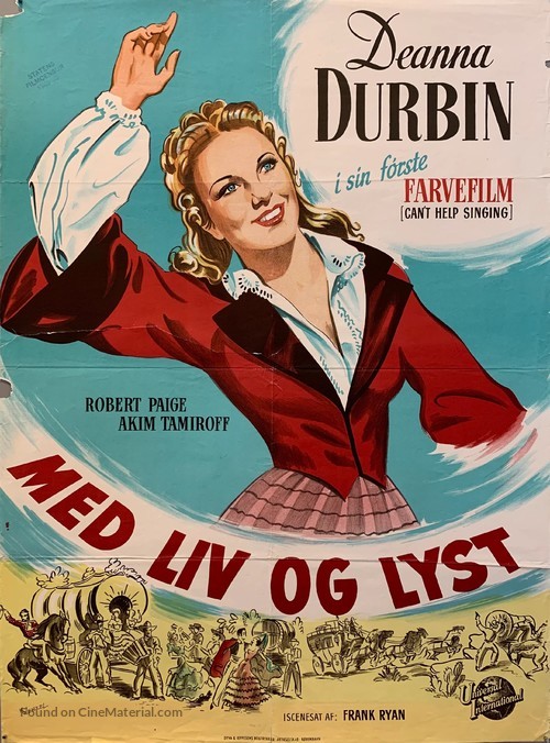 Can&#039;t Help Singing - Danish Movie Poster