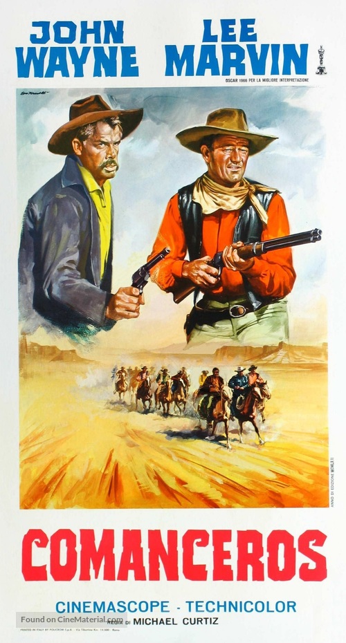 The Comancheros - Italian Movie Poster