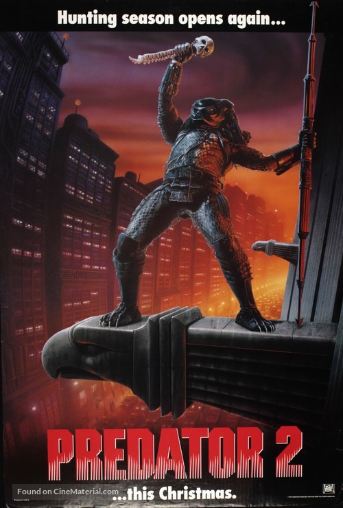 Predator 2 - Advance movie poster