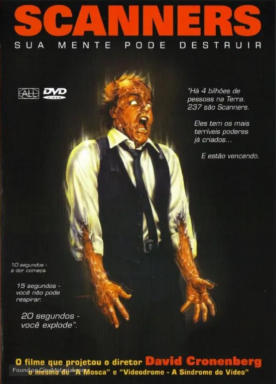 Scanners - Brazilian DVD movie cover