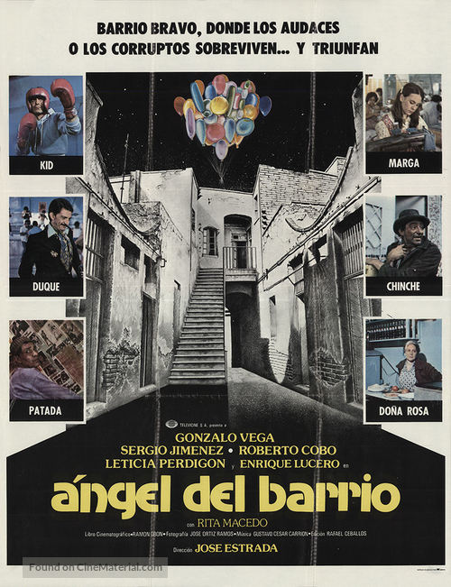 &Aacute;ngel del barrio - Mexican Movie Poster