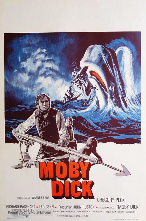 Moby Dick - Belgian Re-release movie poster