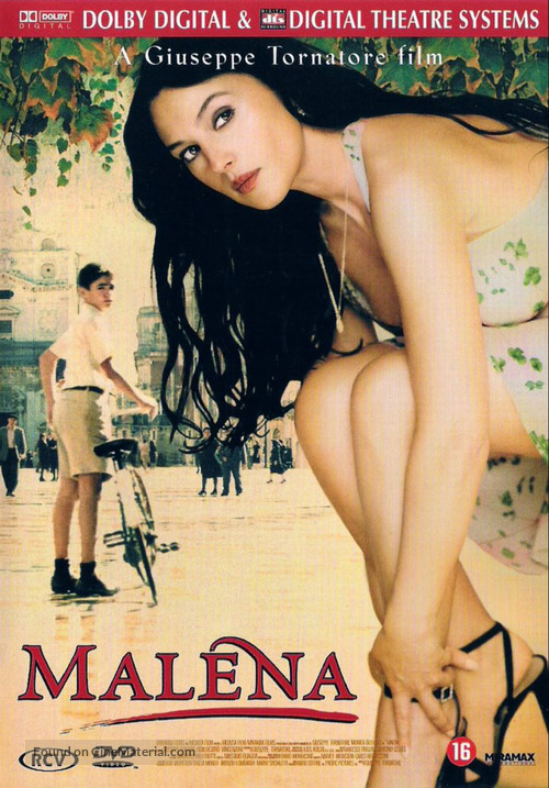 Mal&egrave;na - Dutch DVD movie cover