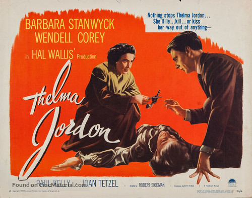 The File on Thelma Jordon - Movie Poster