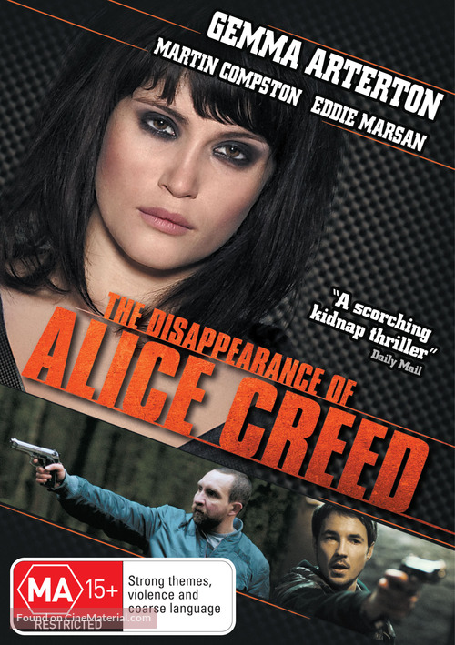 The Disappearance of Alice Creed - Australian DVD movie cover