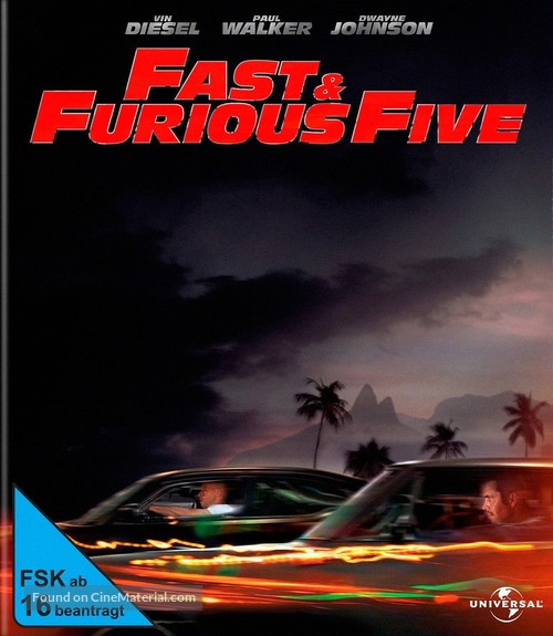 Fast Five - German Blu-Ray movie cover