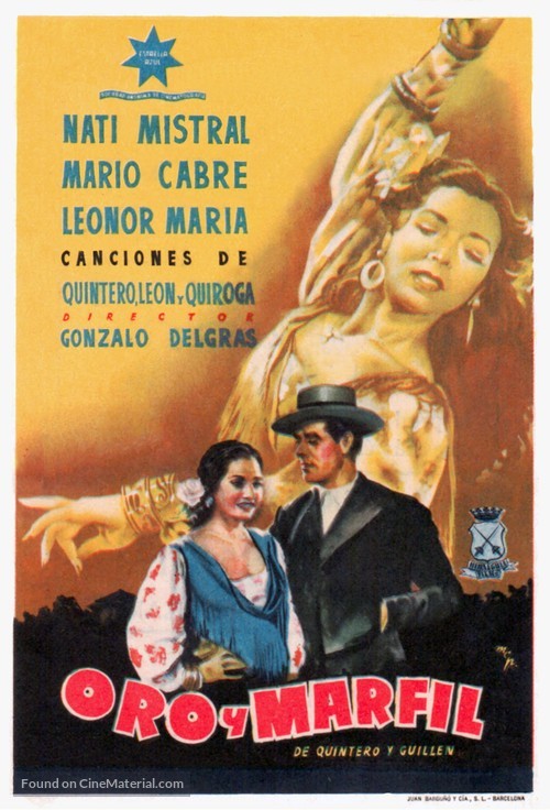 Oro y marfil - Spanish Movie Poster