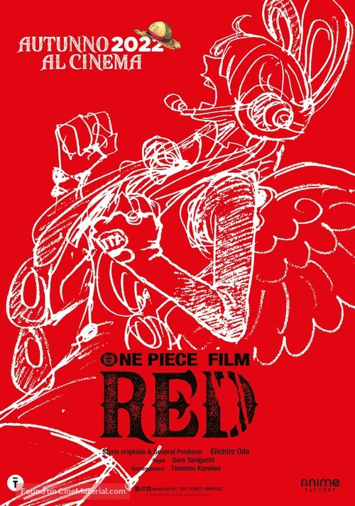 One Piece Film: Red - Italian Movie Poster