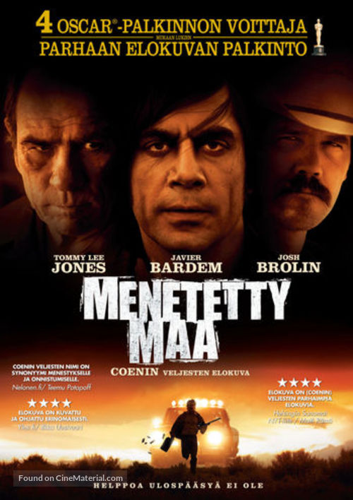 No Country for Old Men - Finnish DVD movie cover