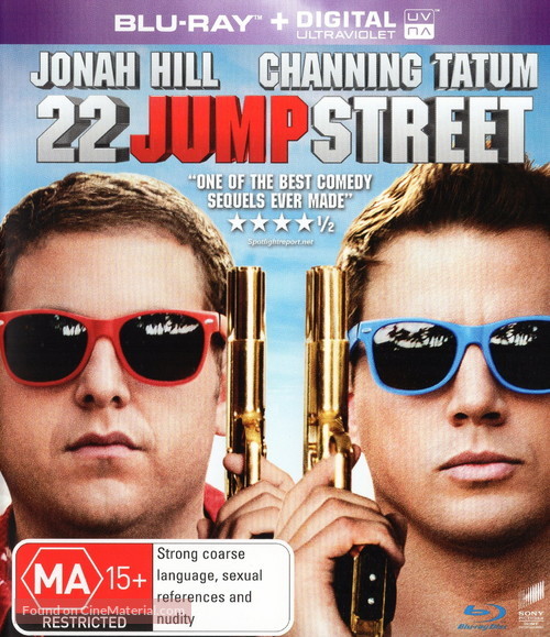 22 Jump Street - Australian Blu-Ray movie cover