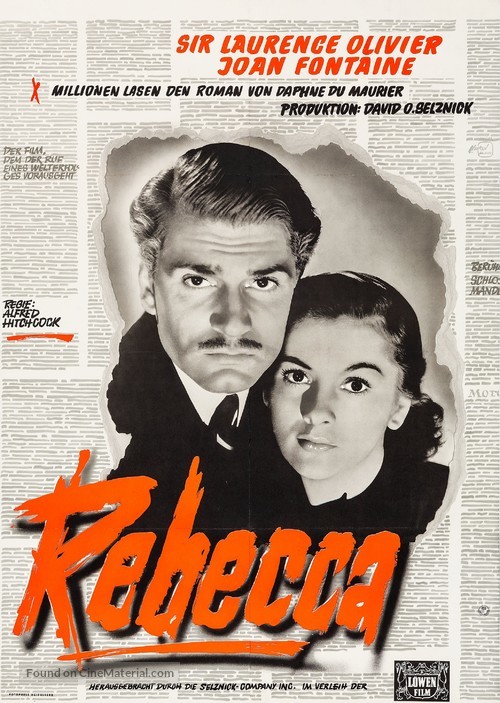 Rebecca - German Re-release movie poster