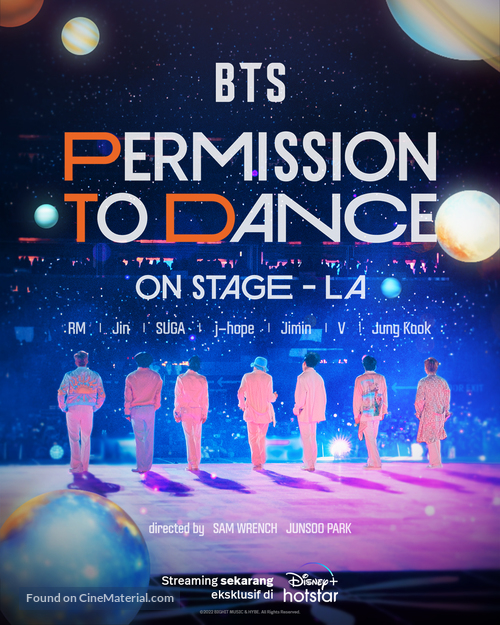 BTS Permission to Dance on Stage - Seoul: Live Viewing - Indonesian Movie Poster